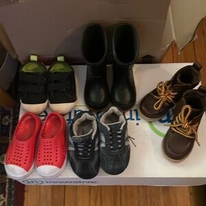 Cutest little lot of 5 spring,summer,fall footwear size 5 and size 6
